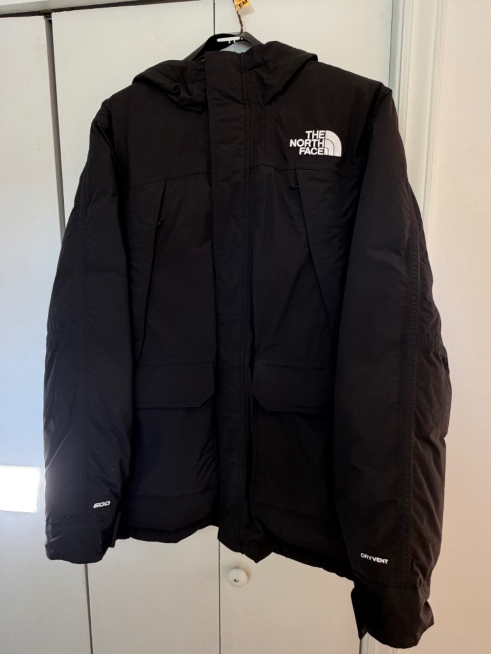 LARGE Black North Face Men's McMurdo 600 Fill Down Parka Windproof Waterproof